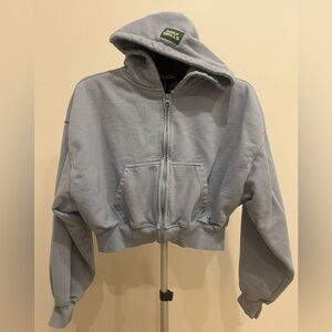 Daily Drills cropped zip hoodie Mist - size XS/S